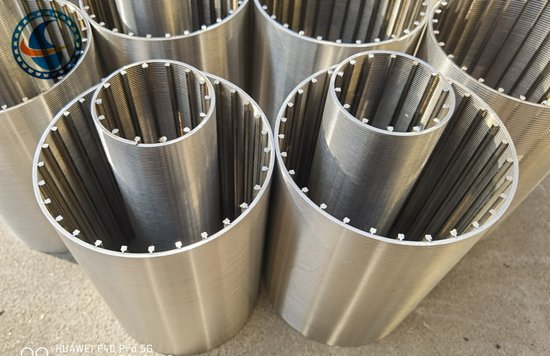 Слот фильтра 200μM ячеистой сети клина SS304 диаметра 114mm для фильтрации