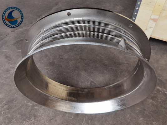 экран ячеистой сети клина нержавеющей стали 304 523mm для центрифуг Shavings металла