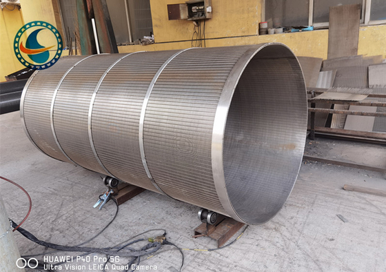 цилиндр 250μM экрана провода клина SS304 2175mm для обработки сточных вод