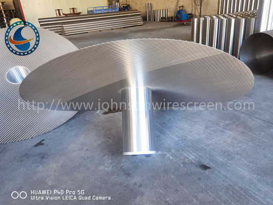 Сварный Ss 304 Johnson V Wire Screen Slot 200 микрон с высокой открытой зоной